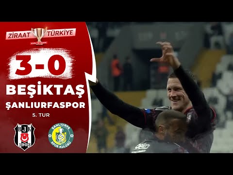 Beşiktaş 4 - 2 Şanlıurfaspor Maç Özeti (Ziraat Türkiye Kupası 5. Tur Maçı) 21.12.2022