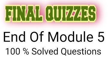 module 5 final quiz | end of module quiz | unit 6 | qaed training for teachers and educators