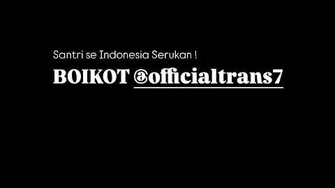 PERNYATAAN SIKAP HIMPUNAN SANTRI LIRBOYO TERHADAP UNSUR PENGHINAAN TRANS TV KEPADA KYAI DAN SANTRI‼️