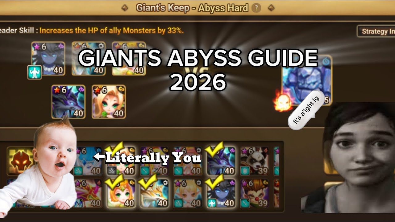 THE "BEST" GIANTS ABYSS GUIDE IN SUMMONERS WAR (2026)