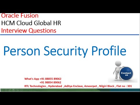 HCM Security profiles Custom Criteria | Fusion HCM Training| HCM Placement | HCM Real time Training