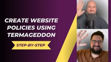 Generating policies for your website with Termageddon (walkthrough)