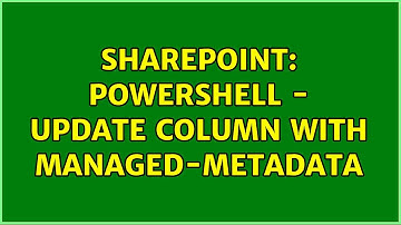 Sharepoint: Powershell - Update column with managed-metadata