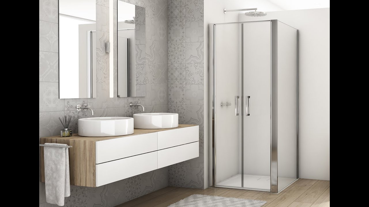 SanSwiss DIVERA dvoukřídlé dveře (D22T2) + boční stěna D22F1 - instalační video