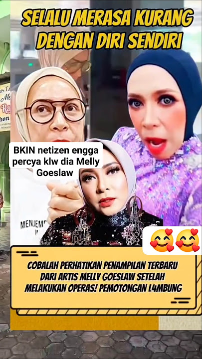 Penampilan terbaru Melly Goeslaw setelah operasi #mellygoeslow #shorts #viralshorts