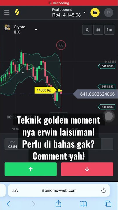 Teknik golden moment Erwin Laisuman! 90% akurat! | Binomo #binaryoption #binomo #trading