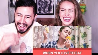 FILTERCOPY | WHEN YOU LIVE TO EAT | Ft. Apoorva Arora and Madhu Gudi | Reaction!