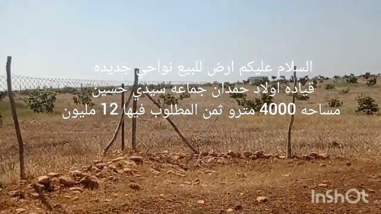 ارض للبيع نواحي الجديده قياده اولاد حمد مساحه 4000 م مترو الثمن مطلوب فيها 12 مليون 0663143932☎️😱💯💯🔥