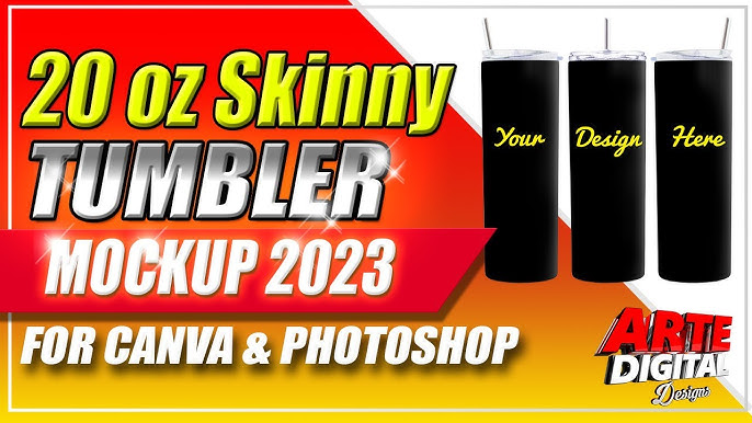 How to Make a Full Wrap Sublimation Tumbler Mockup In Canva 