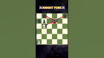 ☠️"KNIGHT FORK"☠️ Chess Tricks #shorts #chess #chessmemes #chessedit #chesstactics