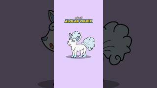 Alolan Vulpix: White as snow 🦊❄️ #pokemon #vulpix #fox #icetype #drawing #ポケモン