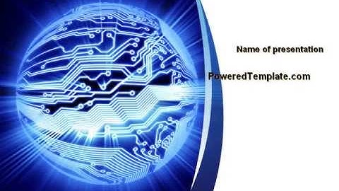 Circuitry PowerPoint Template by PoweredTemplate.com