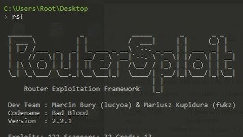 PentestBox RouterSploit Tutorial