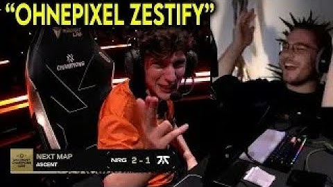 OhnePixel Reacts To FNC Boaster Giving Him a Zestify After 11 1 Comeback Against NRG PARIS FINAL