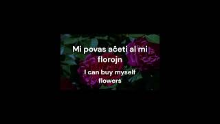 Flowers ~ Miley Cyrus #3 (Esperanto&English subtitle) #flowers #mileycyrus #esperanto #lngv #flower