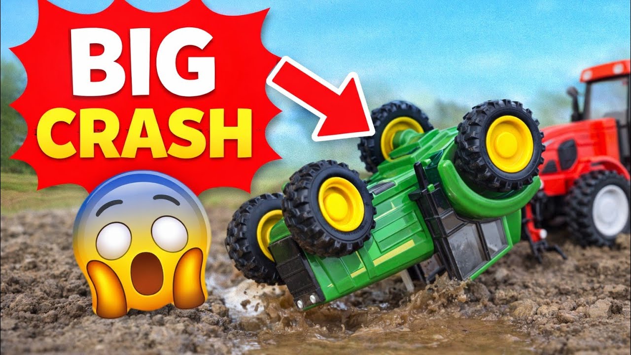 OMG | Tractor Cartoon Video | Tata Dumper Truck Accident Pulling Out JCB 5CX | Heavy Advanture
