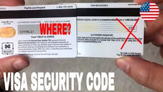 ✅  How To Find Security Code Visa 🔴