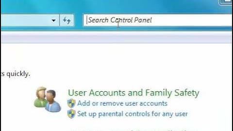 How to search Control Panel for an item in Windows 7