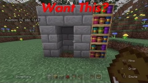 Minecraft Hidden Bookshelf Door #minecraftbuilding