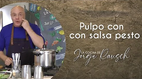 Receta deliciosa de pulpo en salsa pesto I Jorge R...