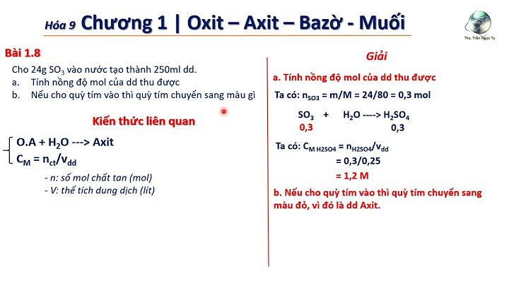 Cách giải nhanh bài toán kl td vs h2o năm 2024