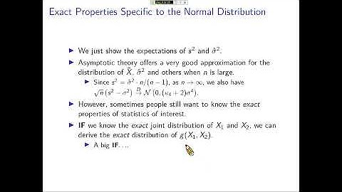 楊睿中【統計學 2021】Intro to Inference -- 04. Exact Distribution of X-Bar