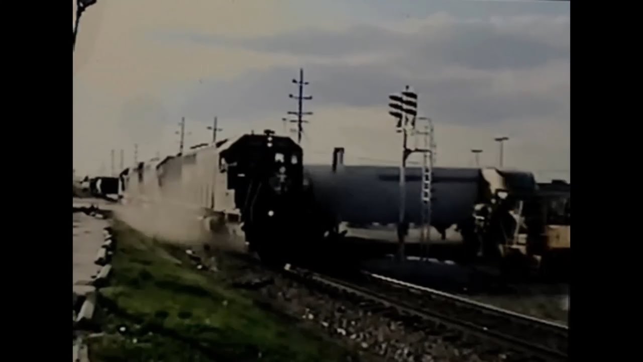 Freight Train Hits Truck Stopped On Tracks - YouTube
