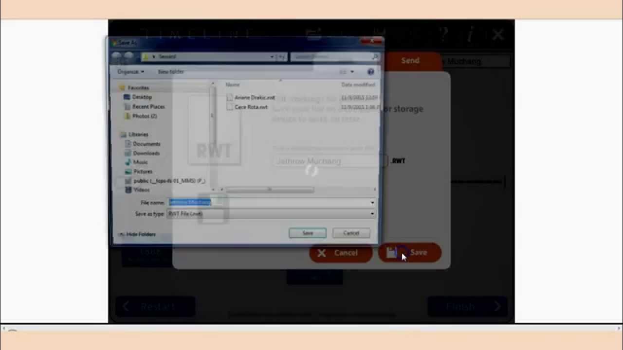 Open your saved Timeline file .RWT from ReadWriteThink YouTube