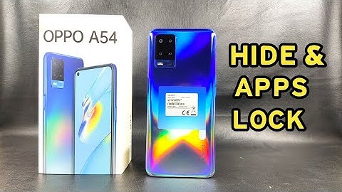 How to Hide & Apps Lock Oppo A54 | Hide & Apps Lock |