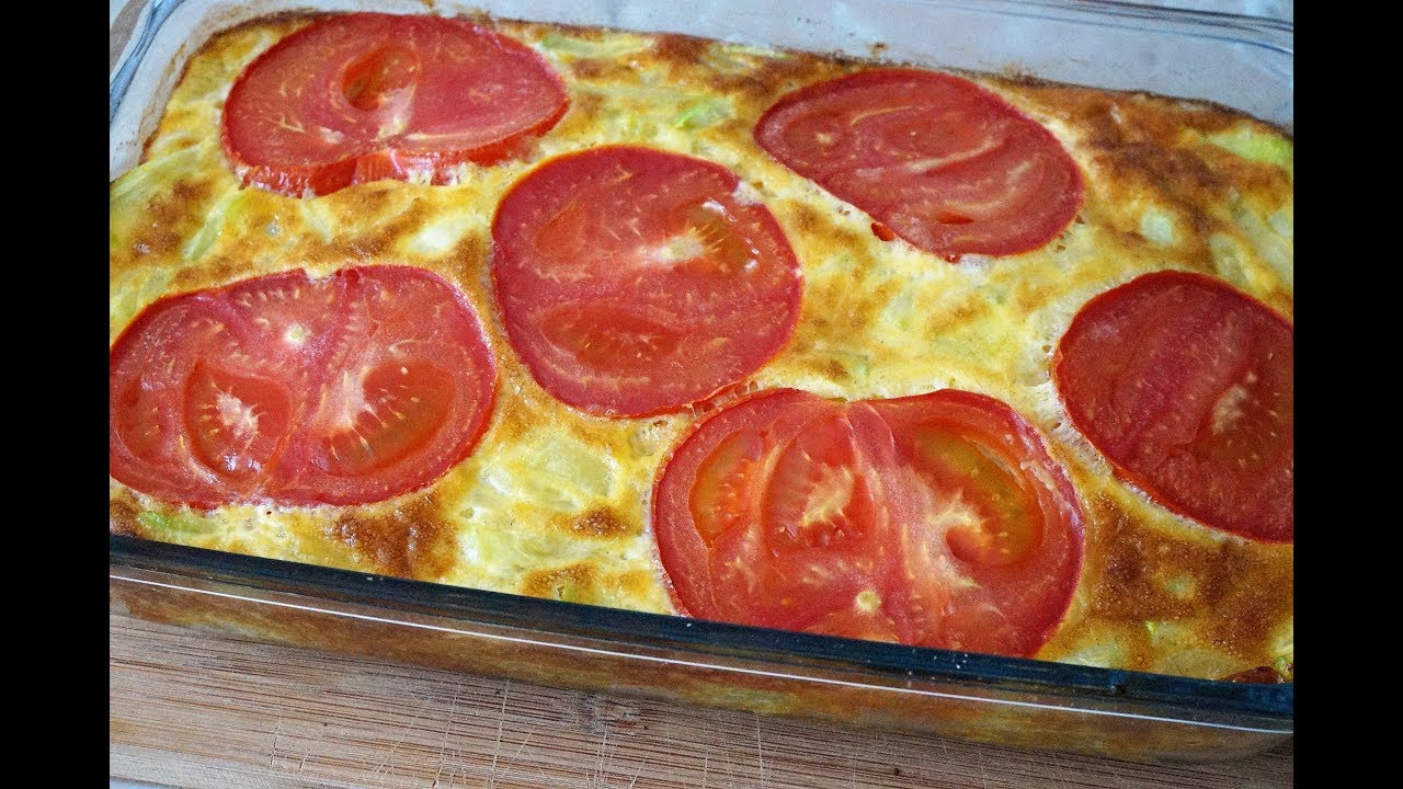Фриттата из кабачков/Tomato and Zucchini Frittata - YouTube