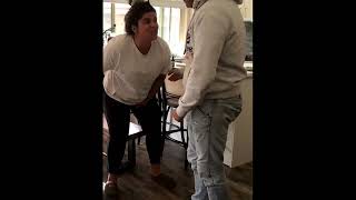 Daughter Pranks Dad by Pretending to go in Labor While They Were Home Alone - 1364605