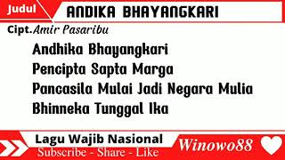 Andhika Bhayangkari - Lirik (Lagu Wajib Nasional)