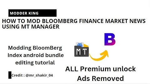 LEARN MODDING | How to MOD Bloomberg using MT Manager |Smali Reverse Engineering |2024#mtmanager