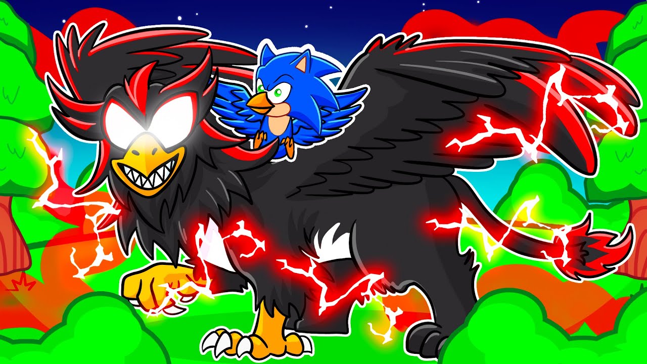 Playing As A PROTECTIVE DARK SHADOW BIRD In Roblox Feather Family!
