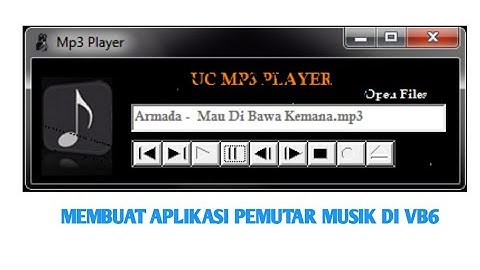 Tutorial | Membuat Aplikasi Pemutar Musik di VB6 Part 1