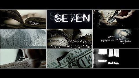 SE7EN : Title Sequence