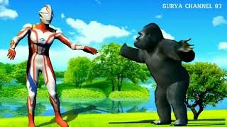 Ultraman Dyna And King Kong Dance