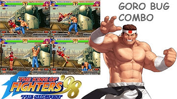 The king of fighters 98 Goro secret bugs combo