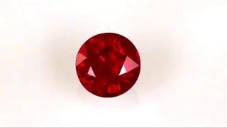 Hard to Find Quality & Size in Ruby Gem in Round Cut, Intense Red Color in 7.0 mm, 1.85 carats