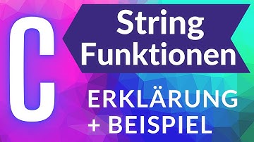 STRING FUNKTIONEN | strlen, strtok, strcmp, strcat, strstr, strcpy | C-Programmieren | IN4TASTIC-DE