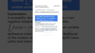 Understanding Probability Density Functions in 12th Math Statistics