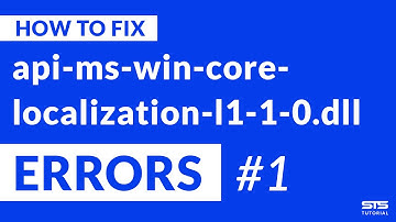 api-ms-win-core-localization-l1-1-0.dll Missing Error | Windows | 2020 | Fix #1