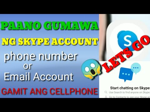 PAANO GUMAWA NG SKYPE ACCOUNT 2021 l HOW TO CREATE NEW ACCOUNT FOR SKYPE l Gamit ang Cellphone