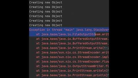 What happens when you create an object of the class inside the class? You get stackoverflow error.