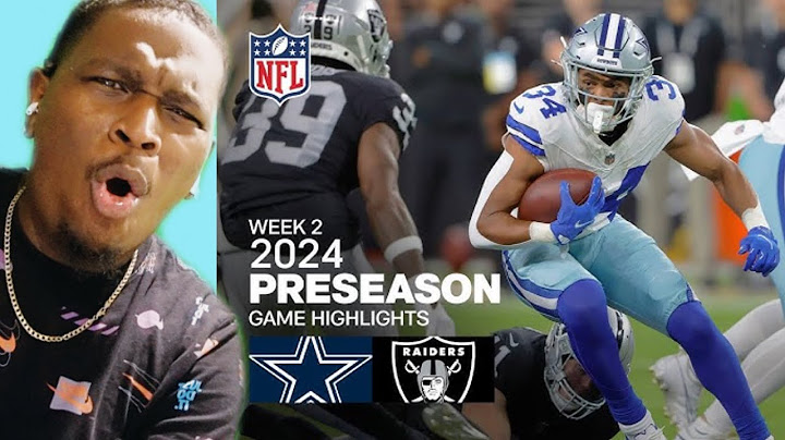 Dallas Cowboys vs. Las Vegas Raiders | 2024 Preseason Week 2 Game Highlights (REACTION)