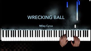 Miley Cyrus - WRECKING BALL | Piano Cover by Paul Hankinson видео