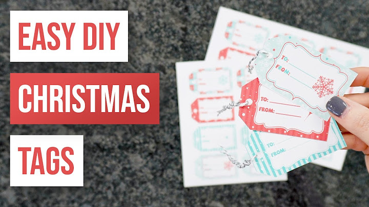 🎁 Etichette natalizie fai da te facili | Etichette regalo di Natale in carta