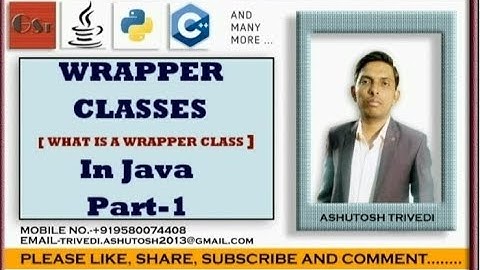 Corejava-Wrapper Class-part-1||Core Java Tutorial