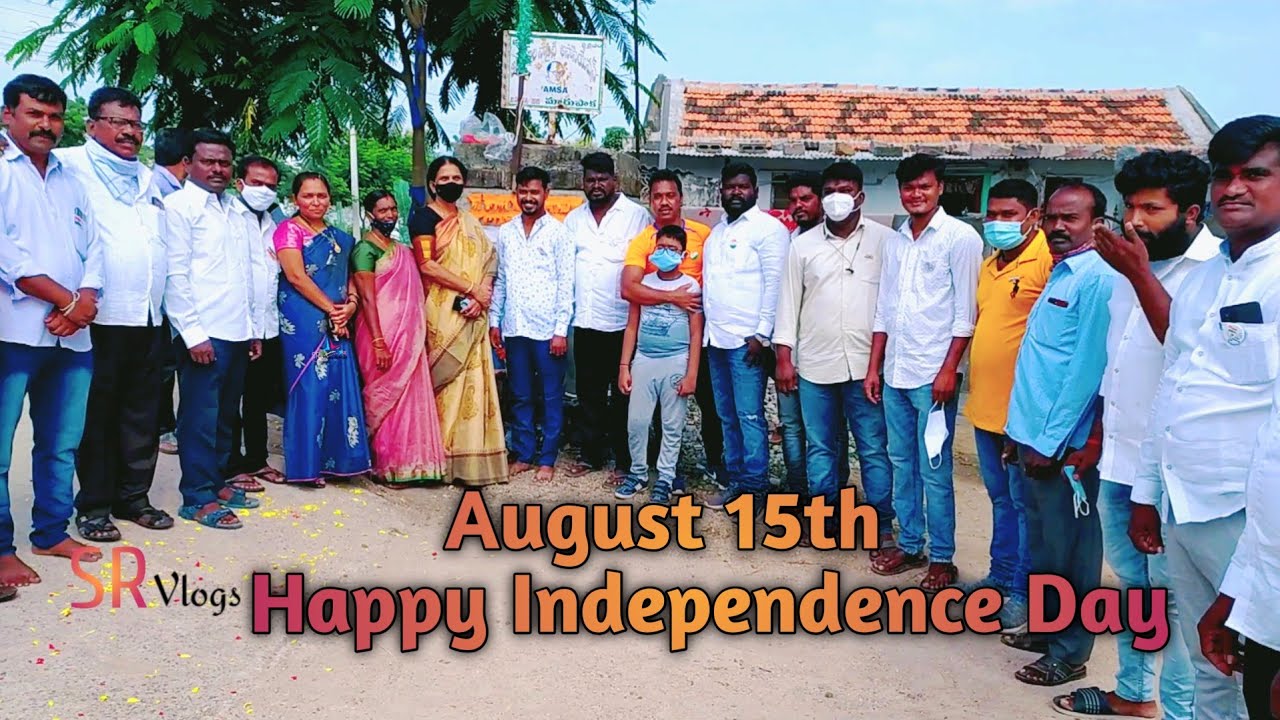 August 15th Flag Hosting // AMSA,TRS,CONGRESS,MRPS,Auto union //SR Vlogs Telugu