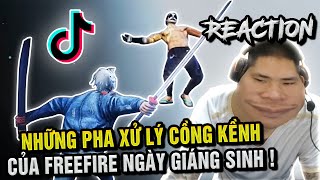 NHỮNG PHA XỬ LÝ CỒNG KỀNH CỦA FREEFIRE NGÀY GIÁNG SINH | REACTION TIKTOK FREFIRE